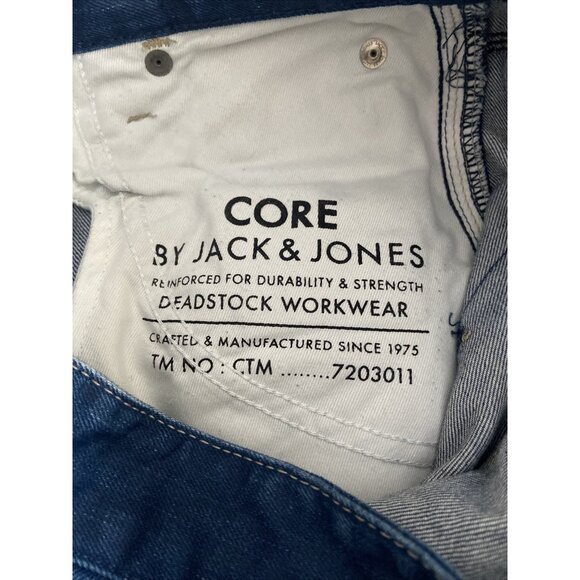 JACK & JONES Core Workwear Boxy Loose Fit Denim Button-Fly Jeans Men Sz 28X31 - Picture 6 of 11